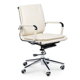 Кресло офисное/Харман LB/(ivory) хром/слоновая кость экокожа NORDEN Chairs