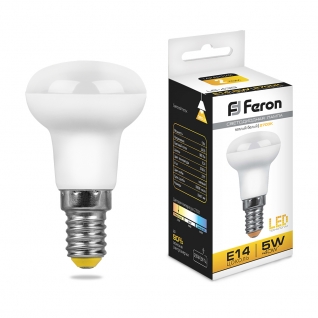 Светодиодная лампа Feron LB-439 (5W) 230V E14 2700K R39