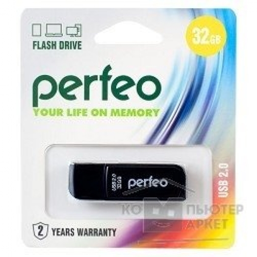 Perfeo Perfeo USB Drive 64GB C10 Black PF-C10B064 7247369