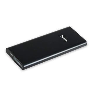 Аккумулятор внешний универсальный Hoco B16-10000 mAh Metal power bank (USB: 5V-2.1A) Black Черный