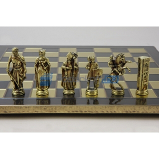 Шахматы с тематическими фигурами "Герой Испании", темные фигуры