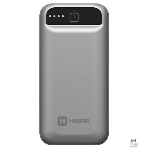 Harper Harper Аккумулятор внешний портативный PB-2605 Grey (5 000 мАч; Тип батареи: Li-Ion; Фонарик; LED индикатор уровня заряда; Вход: 5В/1А; Выход USB 1: 5В/1А) 38114852