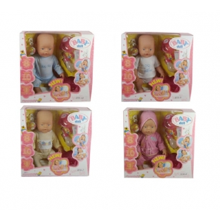 Функциональный пупс Baby Doll с аксессуарами (пьет, писает), 42 см Shantou