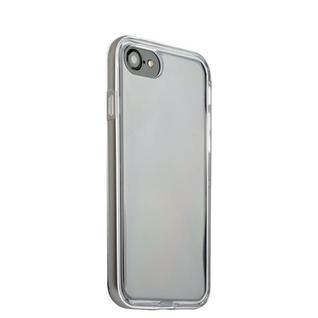 Чехол&бампер силиконовый прозрачный для iPhone SE (2020г.)/ 8/ 7 (4.7) в техпаке Серебристый борт Прочие