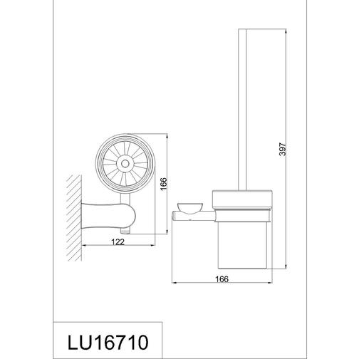 Ерш для туалета RUSH Luson (LU16710) 42635733 1