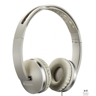 Canyon CANYON CNS-CHP4BE Stereo headphone with microphone and switch of answer/end phone call, cable 1.2M, Beige