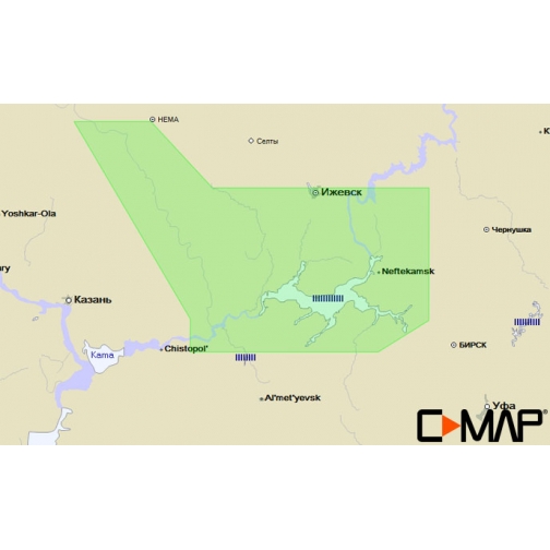 Карта C-MAP RS-N229 - Кама низовье C-MAP 6452768