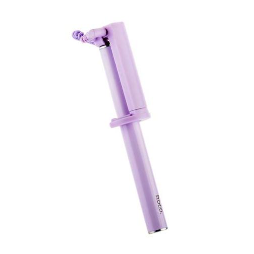 Монопод для селфи HOCO K5 Neoteric Wire Controllable Selfie stick (0.65 м) Purple Фиолетовый 42532370
