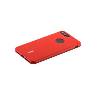 Чехол-накладка силиконовый Cherry матовый 0.4mm & пленка для iPhone 8 Plus/ 7 Plus (5.5") Красный