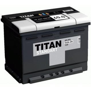 Аккумулятор легковой Titan Standart 6СТ-60.1 60 Ач