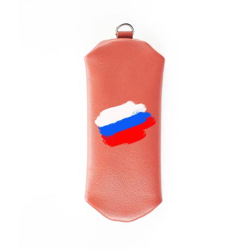 Ключница на молнии Флаг РФ , рыжая 42784354 1