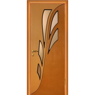 Дверное полотно МариаМ Орхидея ПУ лак остекленное 600-900 мм