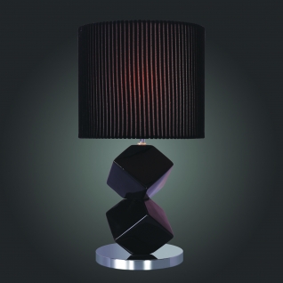 Настольная лампа St Luce Хром, Черный/Черный E27 1*60W