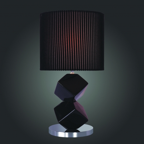 Настольная лампа St Luce Хром, Черный/Черный E27 1*60W 37396793