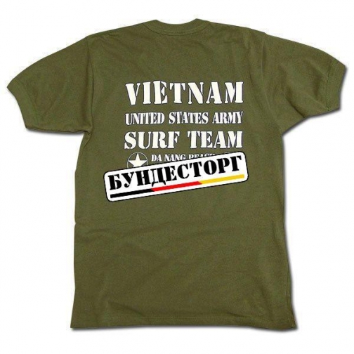 Футболка Vietnam Surf Team, цвет оливковый 5025819 1