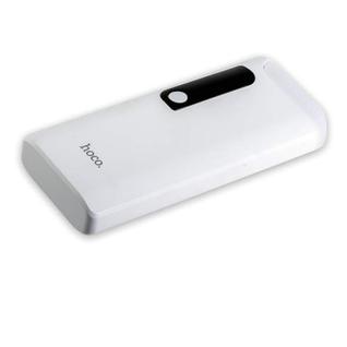 Аккумулятор внешний универсальный Hoco B27-15000 mAh Pusi mobile power bank with table lamp (2 USB: 5V-2.0A&1.0A) White Белый