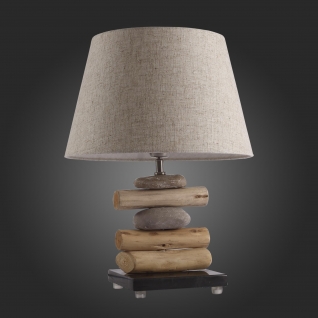 Настольная лампа St Luce Светло-Коричневы, Натуральный камень/Бежевый E27 1*60W