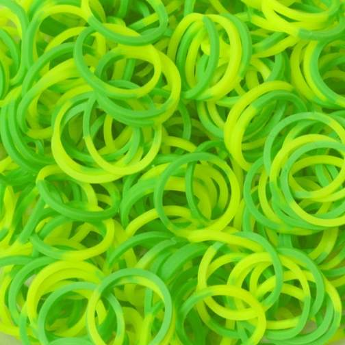 Резиночки для плетения браслетов Rainbow Loom Неон, желто-зеленый 37716846
