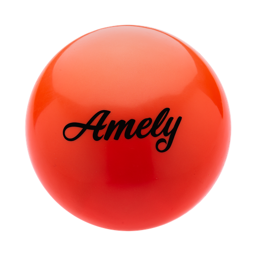 Мяч для художественной гимнастики Amely Agb-101, 15 см, оранжевый 42219360 1