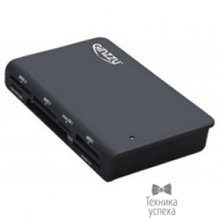 Ginzzu USB 3.0 Card reader SDXC/SD/SDHC/MMC/MS/CF/microSD GR-336B Black