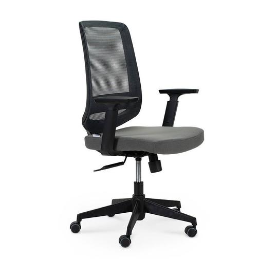 Кресло офисное Лондон офис LB/черный пластик/серая сетка/серая ткань NORDEN Chairs 42859295