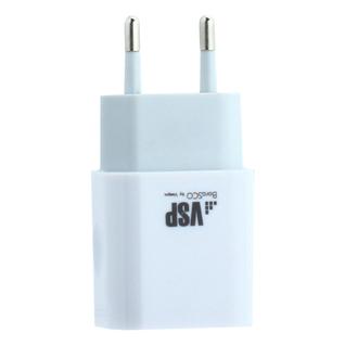 Адаптер питания BoraSCO charger B-20647 (2USB: 5V/2.1A) Белый