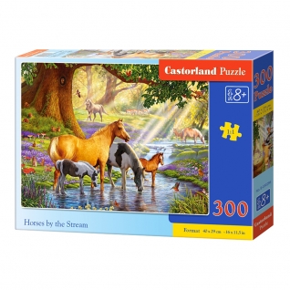 Пазл "Лошади на водопое", 300 элементов Castorland