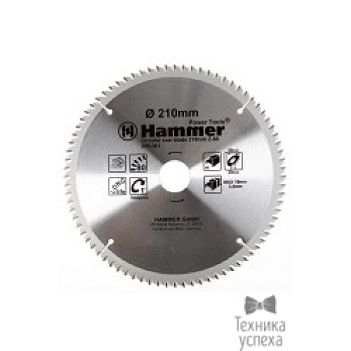 Hammer Диск пильный Hammer Flex 205-301 CSB AL 210мм*80*30/20мм по алюминию 30681 5796954
