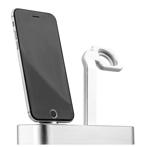 Док-станция COTEetCI Base5 Dock для Apple Watch & iPhone X/ 8 Plus/ 8/ SE/ iPod 2in1 stand CS2095-TS Silver - Серебро 42531254