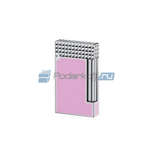Зажигалка LigneD. S.T.Dupont, розовый/серебристый 37837478