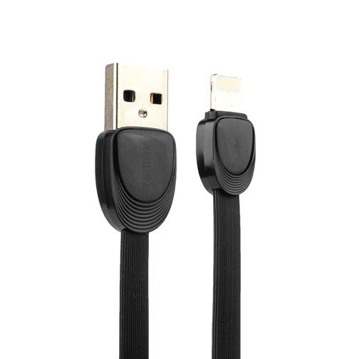 USB дата-кабель Remax SHELL (RC-040i) для Apple LIGHTNING плоский (1.0 м) Черный 42531912