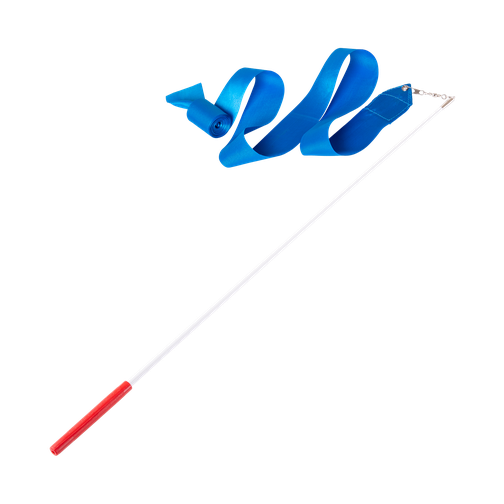 Лента для художественной гимнастики Amely Agr-201 6м, с палочкой 56 см, голубой 42219469 4