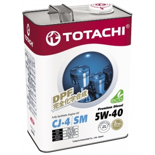 Моторное масло TOTACHI Premium Diesel CJ-4/SM 5W40 4л