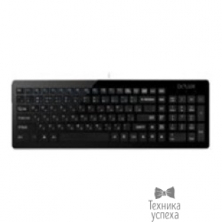 Delux Клавиатура DELUX "ОМ - 01" Slim, USB (черная),ММ