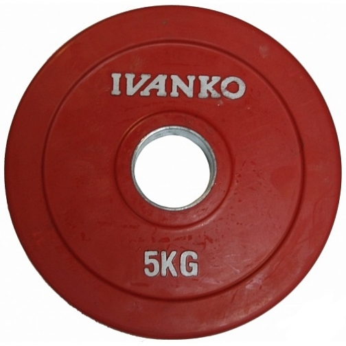Ivanko Диск обрезиненный олимпийский, д-50 мм IVANKO 011210-5 454753