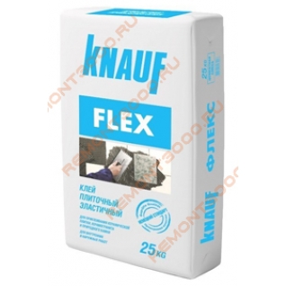 КНАУФ Флекс клей плиточный эластичный (25кг) / KNAUF Flex эластичный клей для плитки (25кг) Кнауф