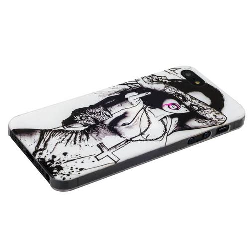 Чехол-накладка UV-print для iPhone SE/ 5S/ 5 пластик (18+) тип 41 42530815