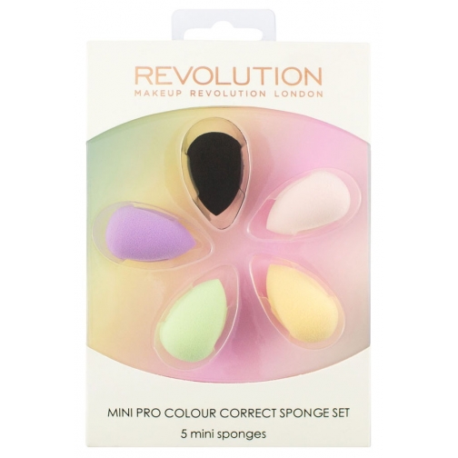 MAKEUP REVOLUTION - Набор цветных корректириующих спонжей Mini Pro Colour Correct Sponge Set 37692693