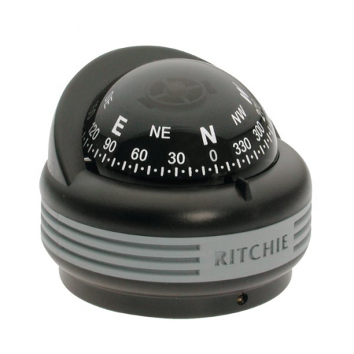 Ritchie Navigation Компас с конической картушкой Ritchie Navigation Trek TR-33 чёрный 57 мм 12 В устанавливается на поверхность 1201252