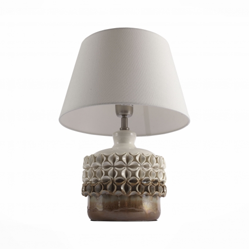 Настольная лампа St Luce Светло-Коричневый, Бежевый/Серый E27 1*60W (из 2-х коробок) 37398100 4