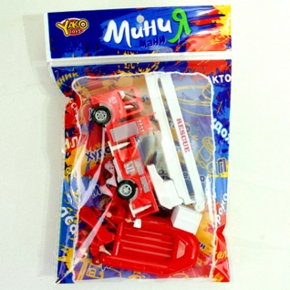 Игровой набор "МиниМания" - Инерционная пожарная машина с аксессуарами Yako Toys