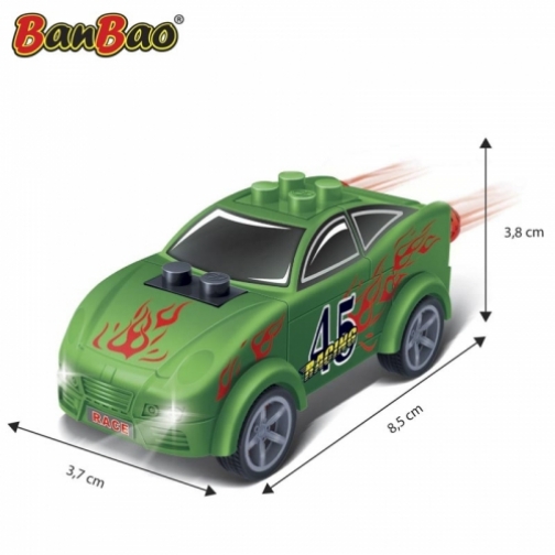 Конструктор Raceclub - Спортивный автомобиль, 22 детали BanBao 37705929 4