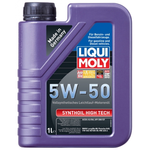Моторное масло LIQUI MOLY Synthoil High Tech 5W-50 1 литр 5926946