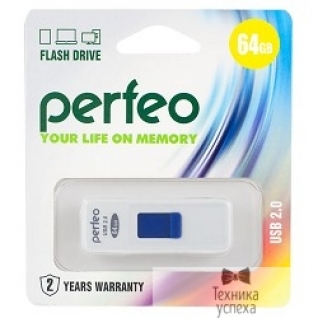 Perfeo Perfeo USB Drive 64GB S03 White PF-S03W064