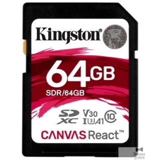 Kingston SecureDigital 64Gb Kingston SDR/64GB SDXC Class 10, UHS-I U3
