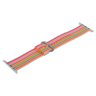 Ремешок COTEetCI W30 Nylon Rainbow Band (WH5251-WP-42) для Apple Watch 44мм/ 42мм Бело-Розовый