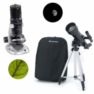 Celestron Телескоп Celestron Travel Scope 70 + Цифровой микроскоп Amoeba ...