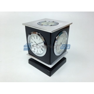 Прибор настольный "Черная башня" (часы, термометр, гидрометр, компас)