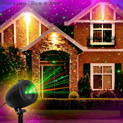 Уличный водонепроницаемый Звездный проектор Новогодний улица 37681451 6