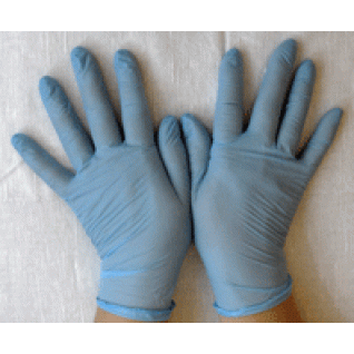 Перчатки хозяйственные Nitrile голубые